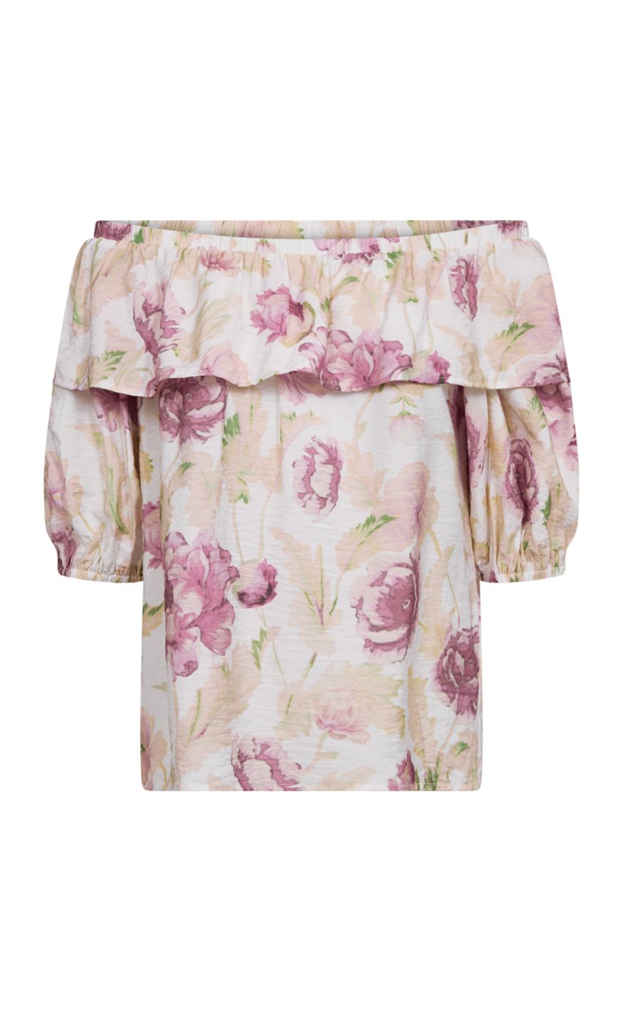 Freequent Bluse Maise Brilliant White    Ballerina
