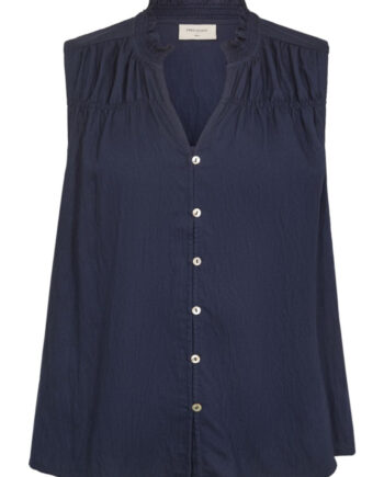 Freequent Bluse Sally Navy Blazer