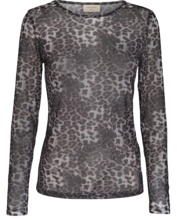 Freequent Bluse Vally Grey Leo Print