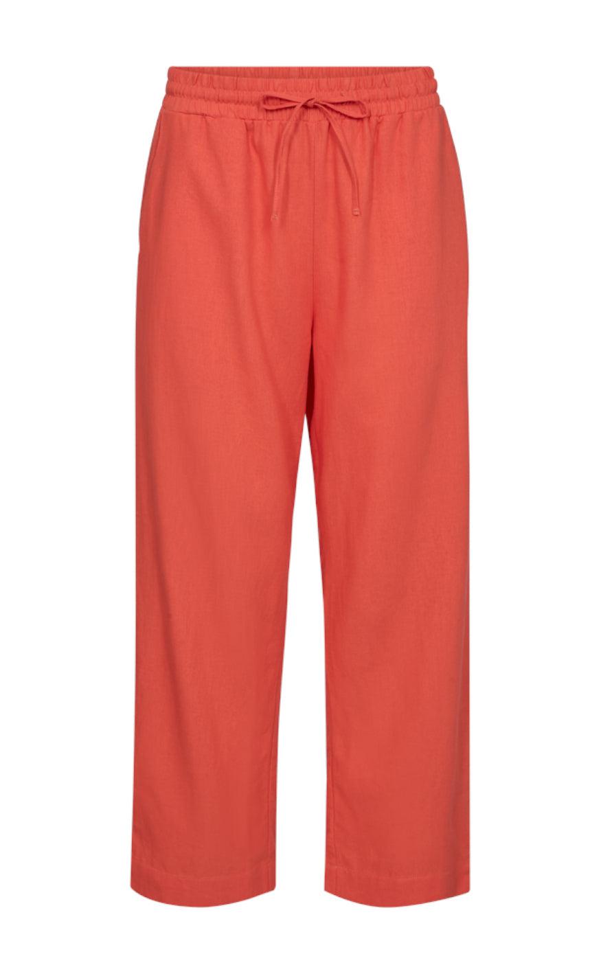 Freequent Bukser Lava Ankle Hot Coral