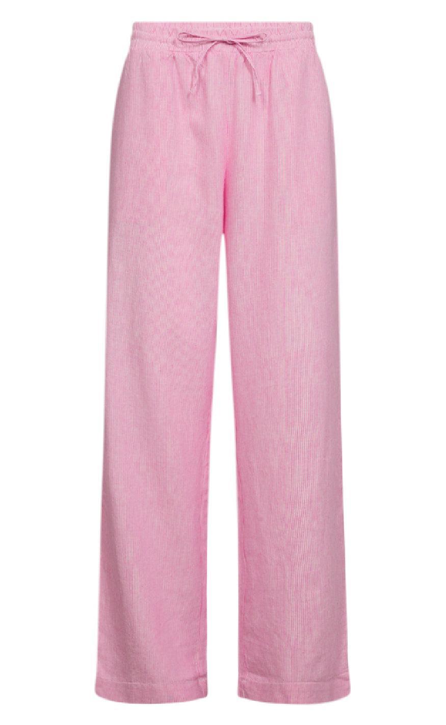 Freequent Bukser Lava Off White Fuchsia Pink