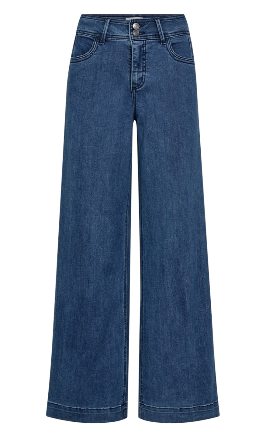 Freequent Bukser Lopez Medium Blue Denim