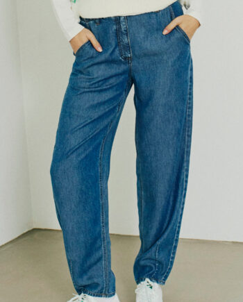 Freequent Bukser Milo Medium Blue Denim