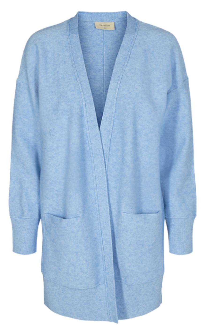 Freequent Cardigan Claura Chambray Blue