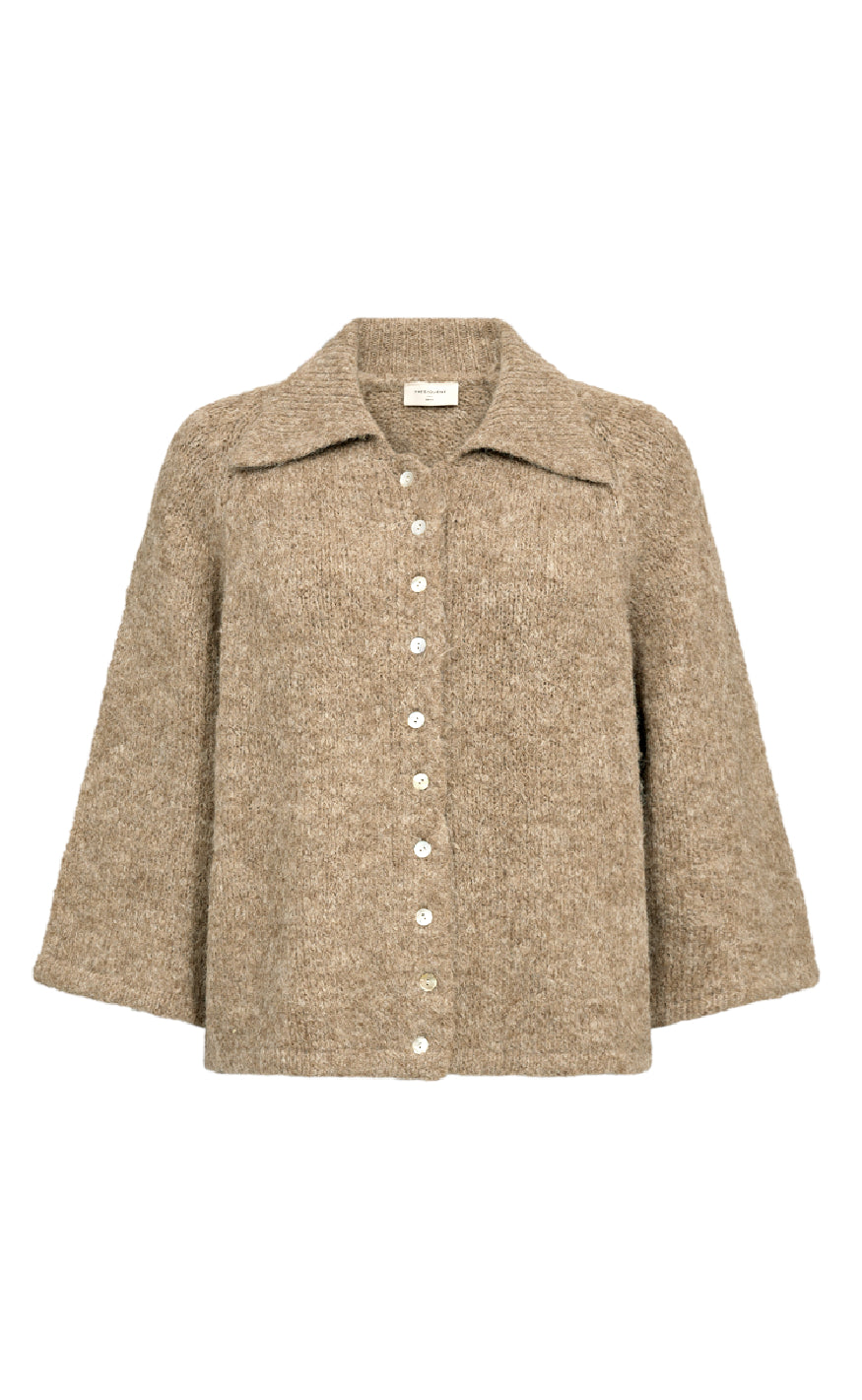 Freequent Cardigan Grslulu Silver Mink Melange