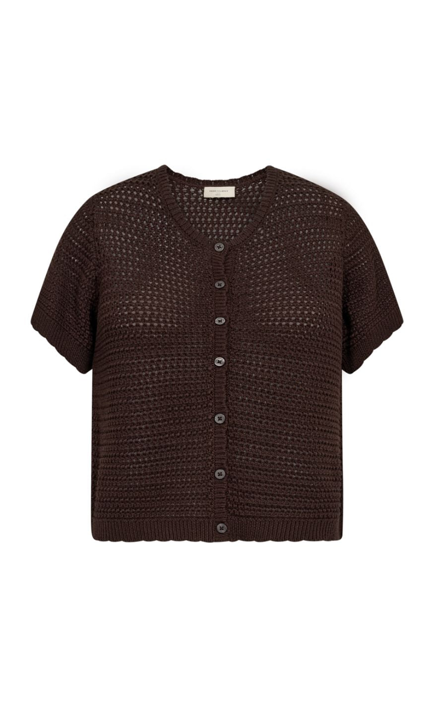Freequent Cardigan Tota Coffee Bean