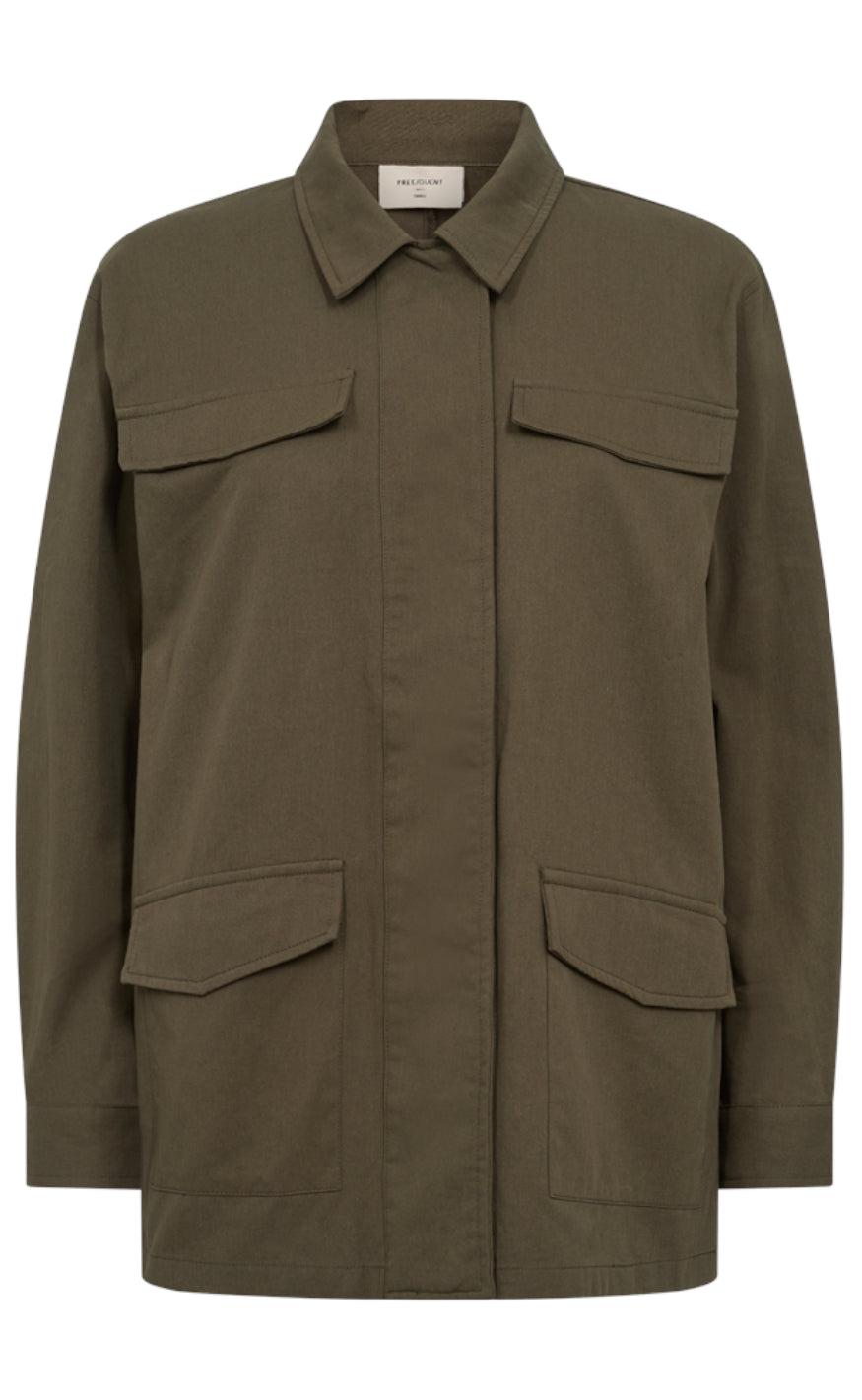 Freequent Jakke Kamil Olive Night