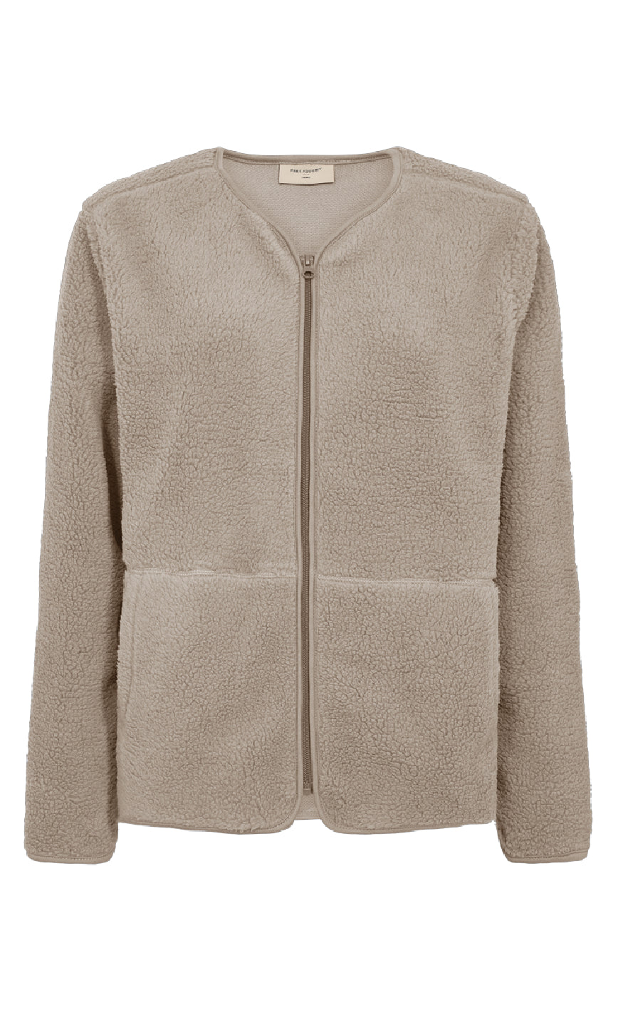 Freequent Jakke Teddy Simply Taupe