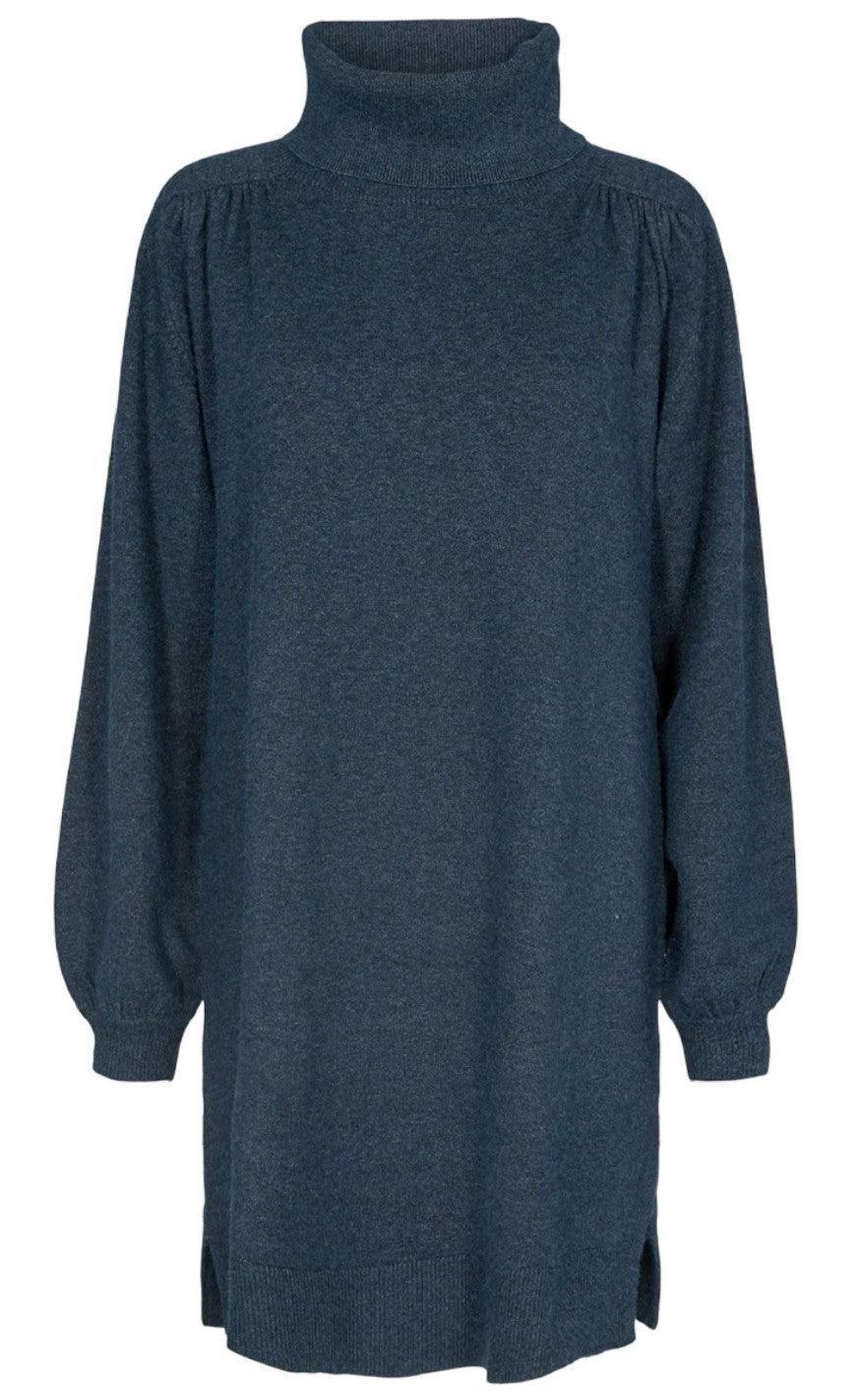 Freequent Kjole Claura Turtle Navy Melange