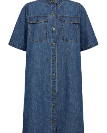 Freequent Kjole Lisea Medium Blue Denim