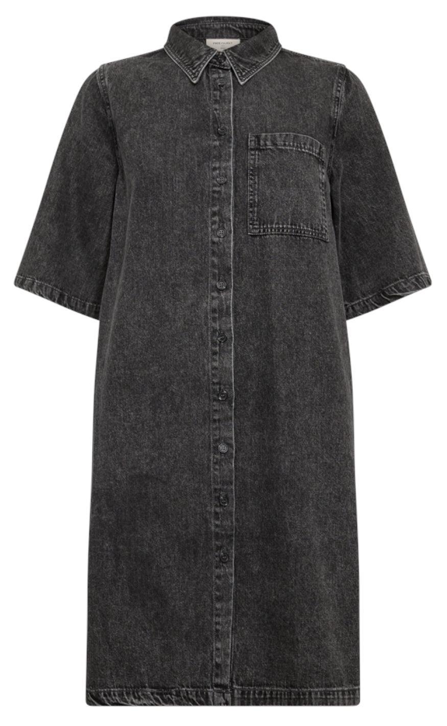 Freequent Kjole Lisea Vintage Grey Denim