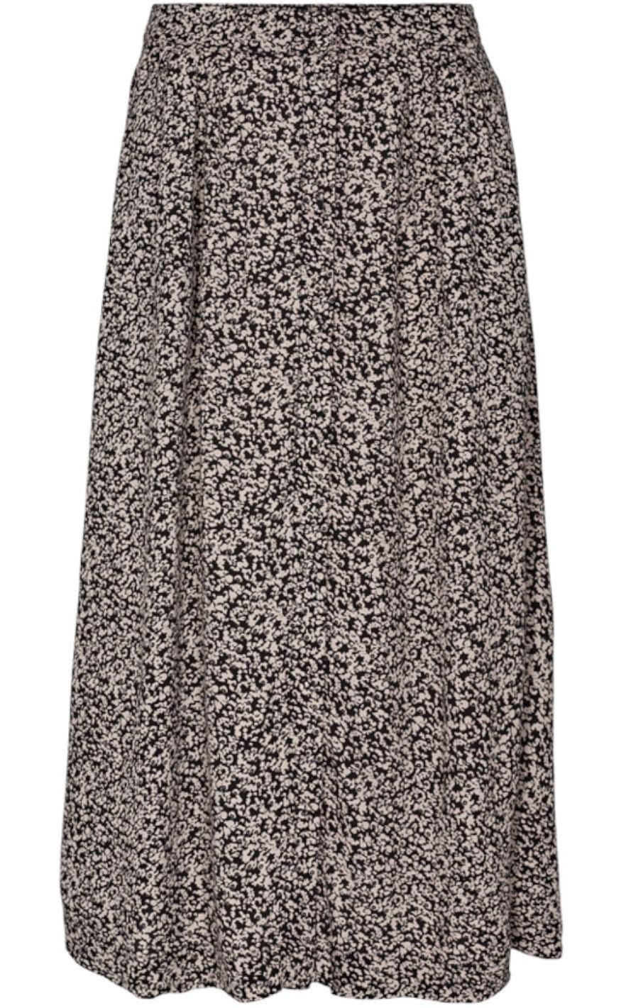 Freequent Nederdel Elsie Black Mix