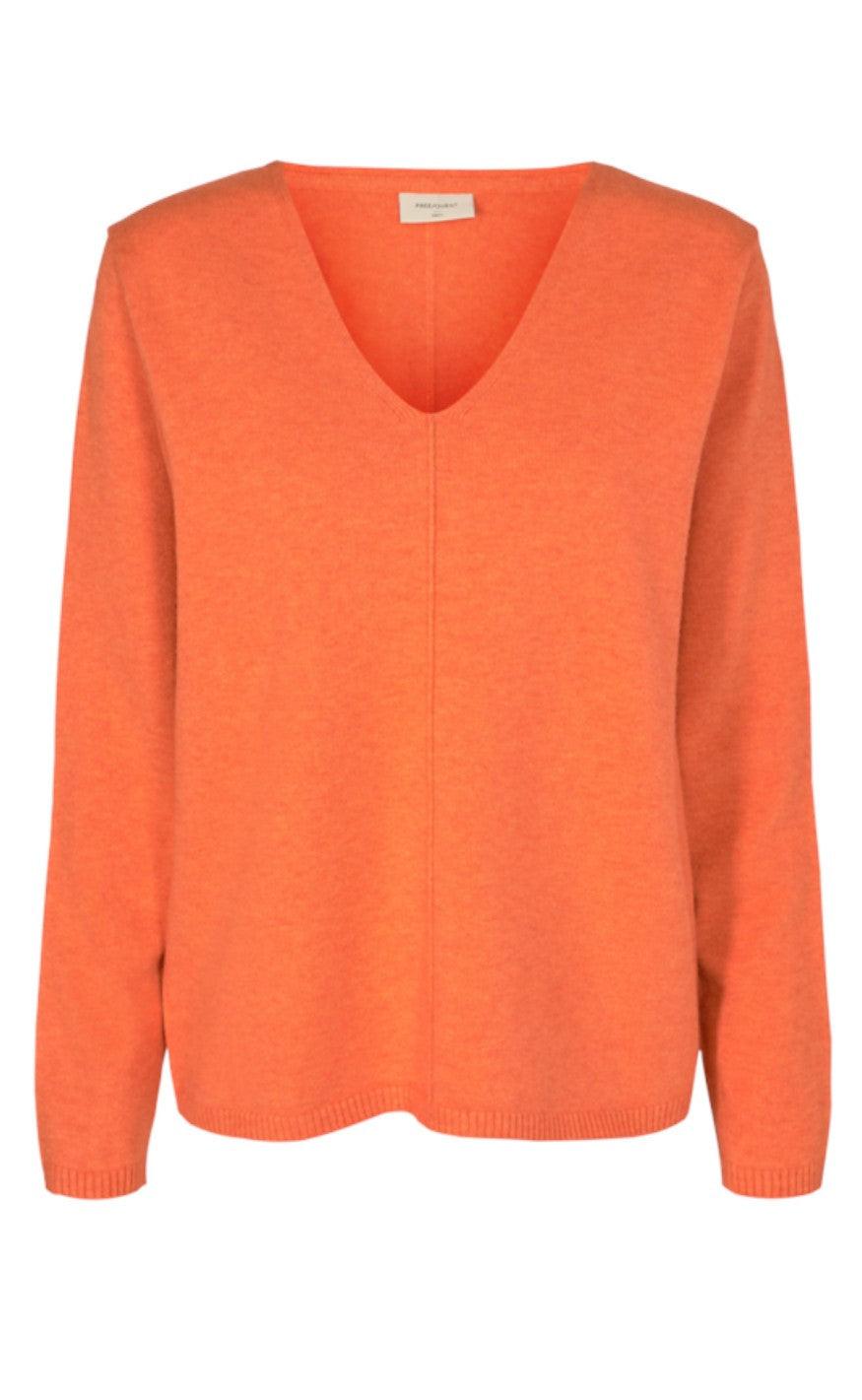 Freequent Pullover Claura Flame Melange