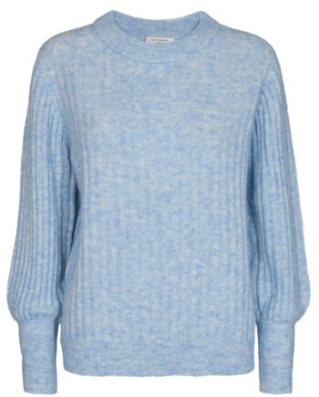 Freequent Pullover Hill Rib Ashley Blue Melange