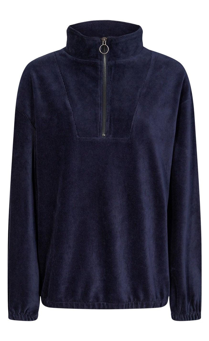 Freequent Pullover Irene Collar Stripes Navy