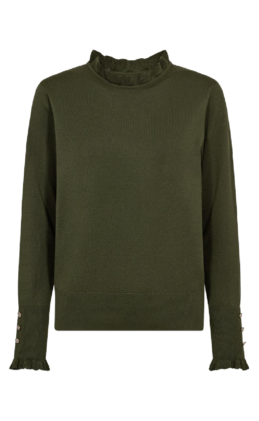 Freequent Pullover Katie Frill Kombu Green