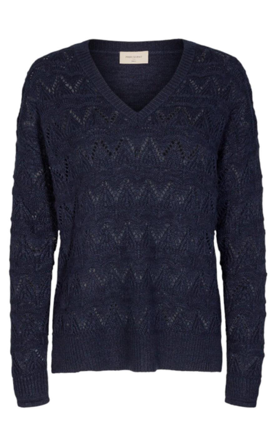 Freequent Pullover Tina Navy