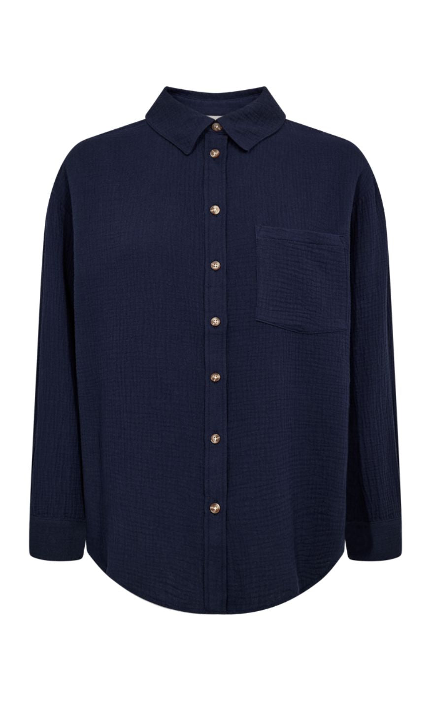 Freequent Skjorte Esmingo Navy Blazer