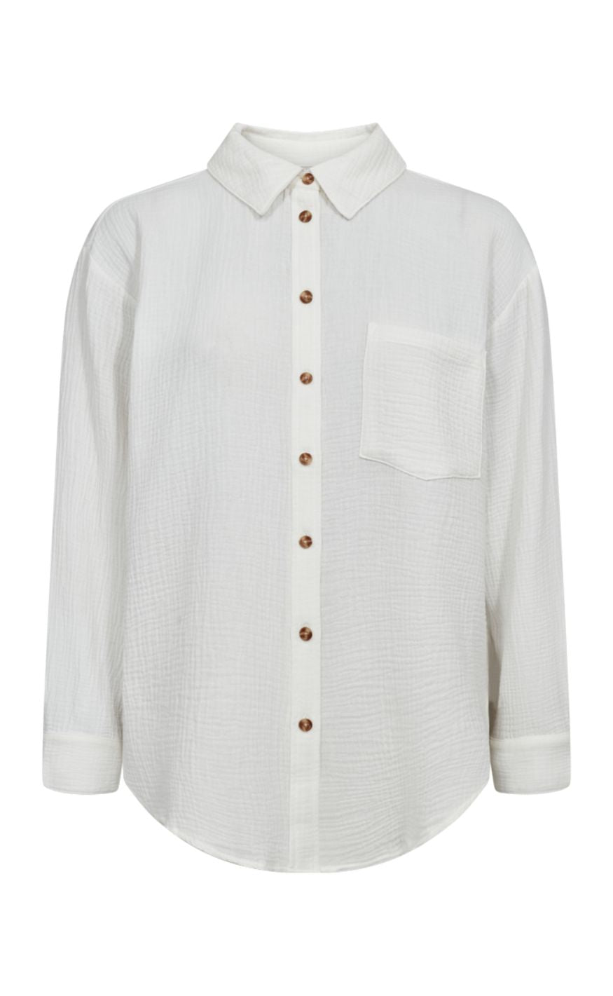 Freequent Skjorte Esmingo Star Off-white
