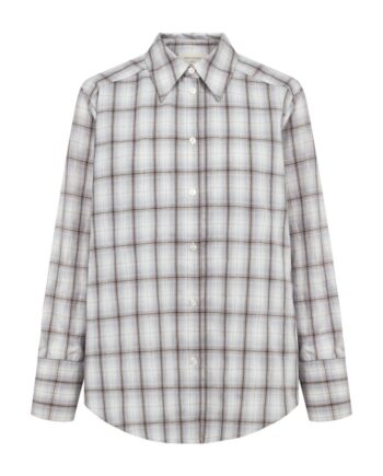 Freequent Skjorte Mika Star Off-white    Baby Blue