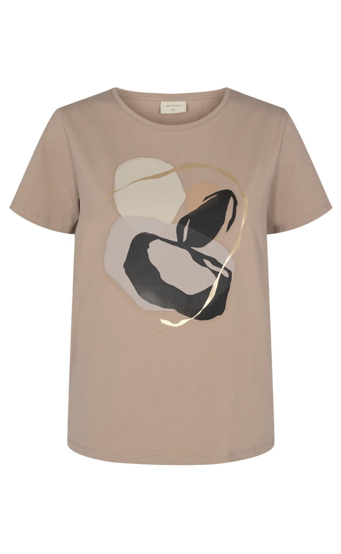 Freequent -shirt Anola Silver Mink Mix