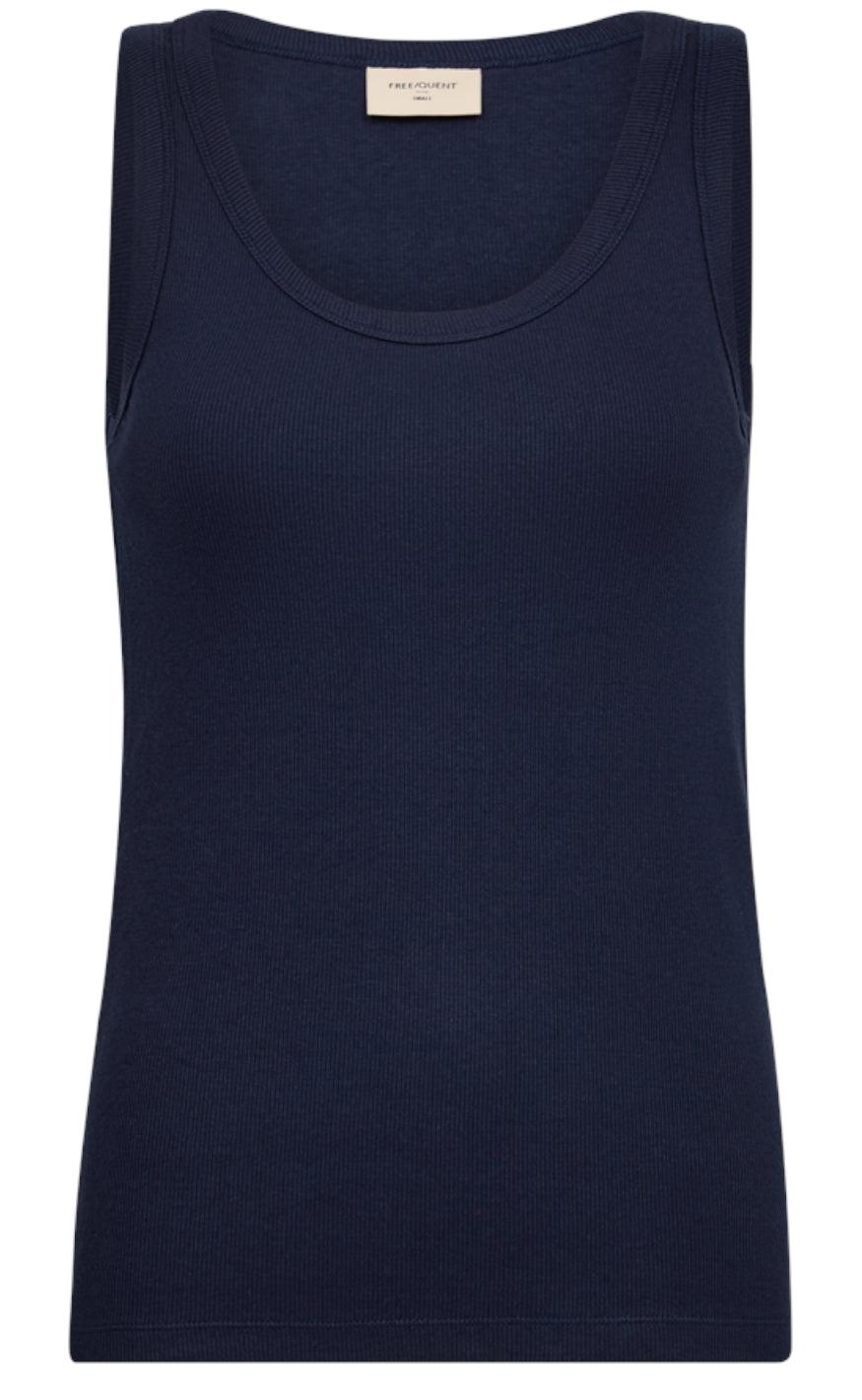 Freequent Top Hi Navy Blazer