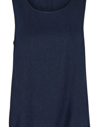 Freequent Top Lava Button Back Navy Blazer