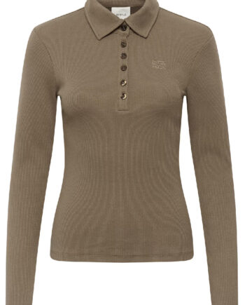 Gestuz Bluse Drew Ls Polo Walnut