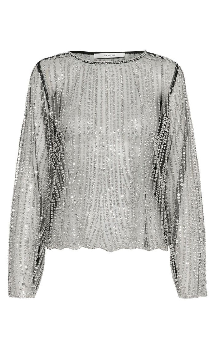 Gestuz Bluse Sibba Black Silver