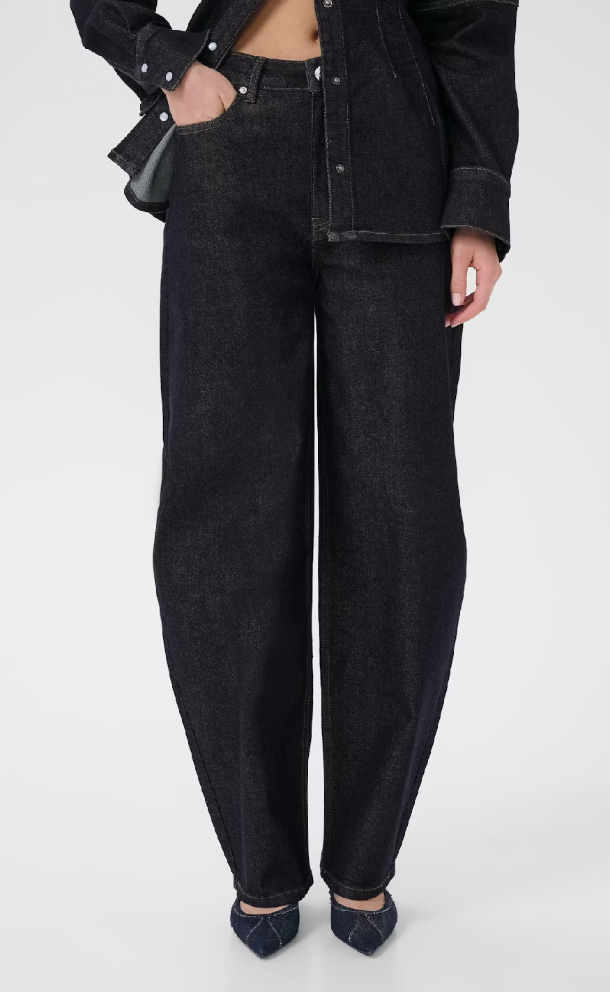 Gestuz Bukser Mae Dark Blue Rinse