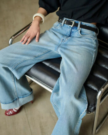 Gestuz Bukser Sara Hw Wide Washed Blue