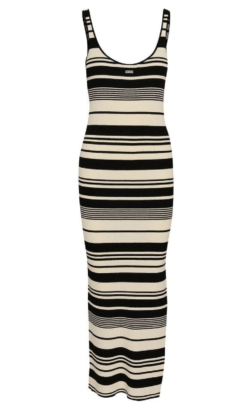 Gestuz Kjole Stela Black Birch Striped