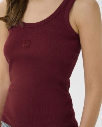 Gestuz Top Drew Logo Top     Cabernet