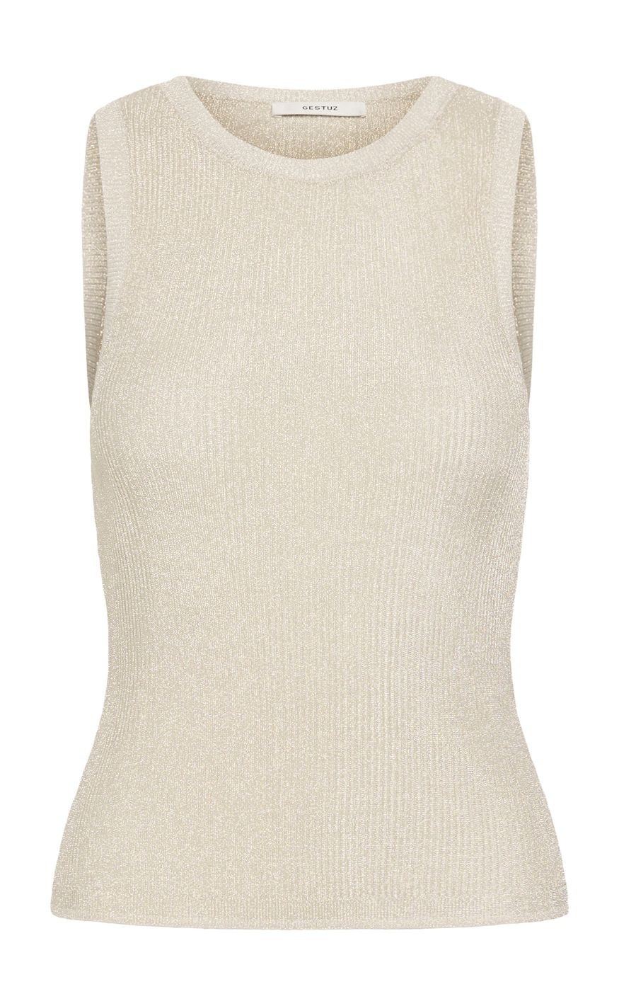 Gestuz Top Silvi Champagne Silver