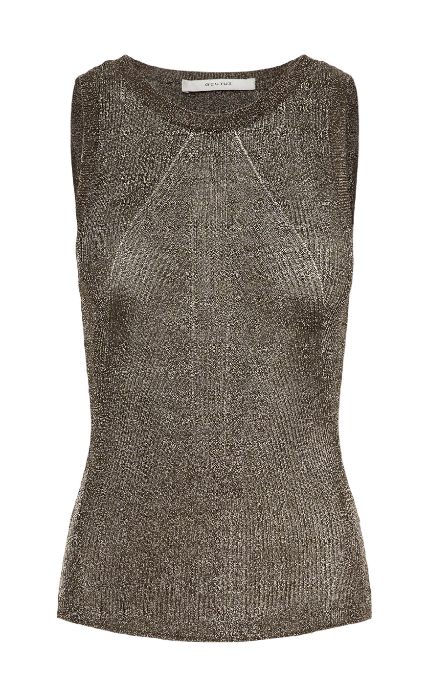 Gestuz Top Silvi Warm Grey Metallic