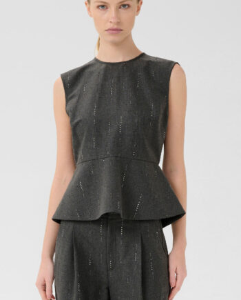 Gestuz Vest Adira Dark Grey Melange