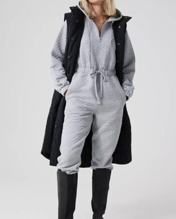 Global Funk Buksedragt Alvia Medium Grey Melange