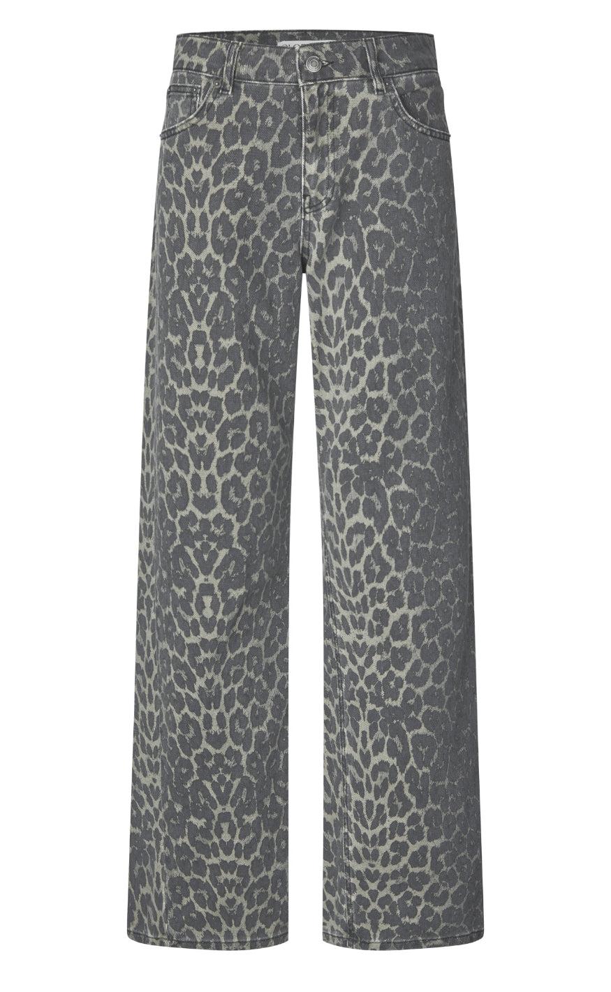 Global Funk Bukser Cadian-  Dark Leopard Mist