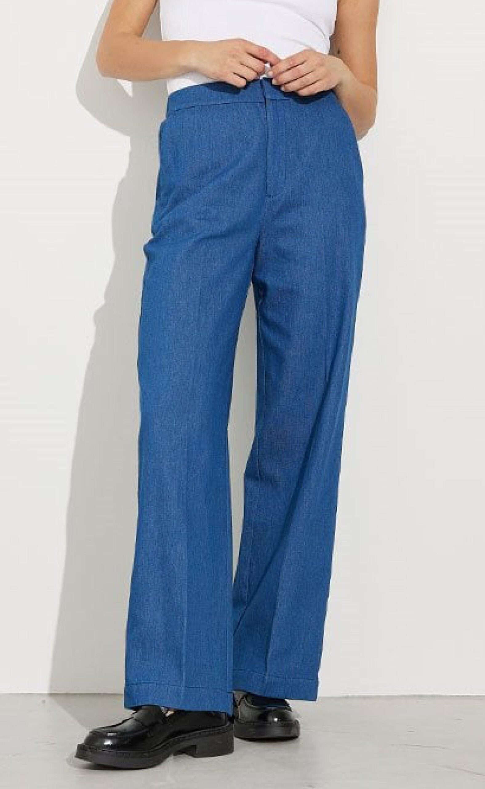 Global Funk Bukser Cienne- Mid Indigo