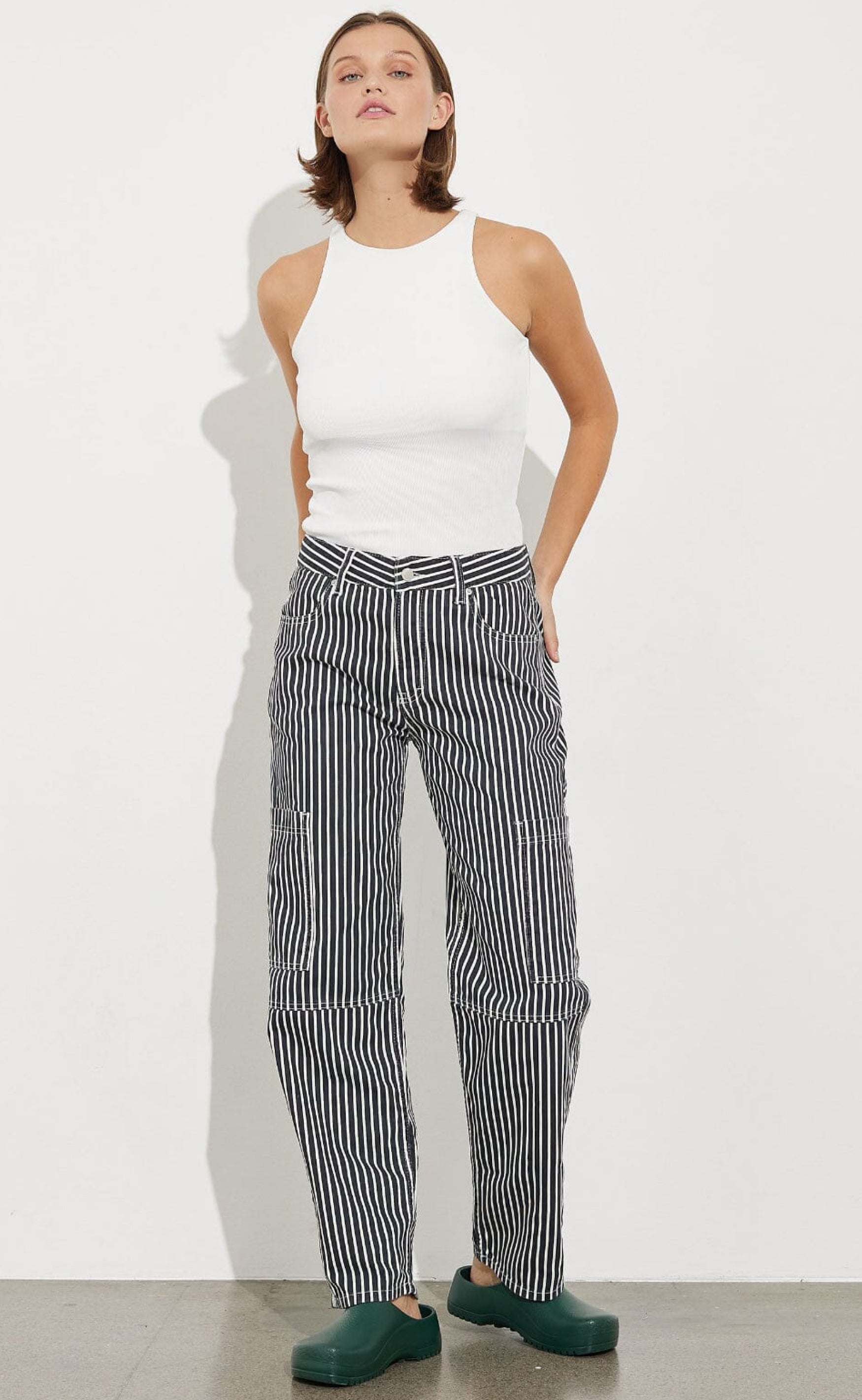 Global Funk Bukser Sears-  Ocean Stripe