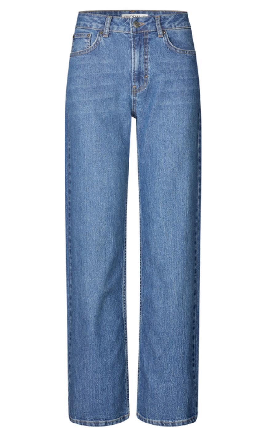 Global Funk Bukser Tamilla-  Vintage Light Blue