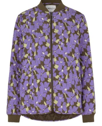 Global Funk Jakke Rheanna Purple Blossom Print