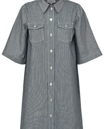 Global Funk Kjole Mira-  Milang Blue Indigo Stripe