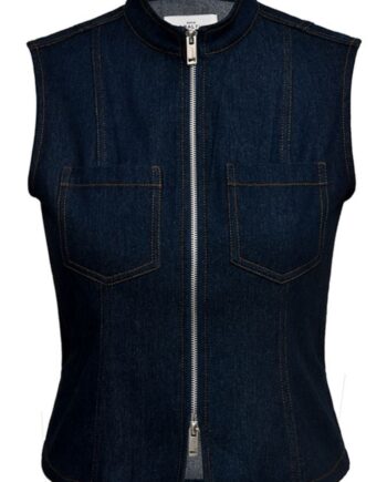 Global Funk Top Pilue-  Dark Unwashed Denim