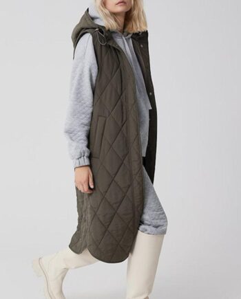 Global Funk Vest Arabelle Dark Earth