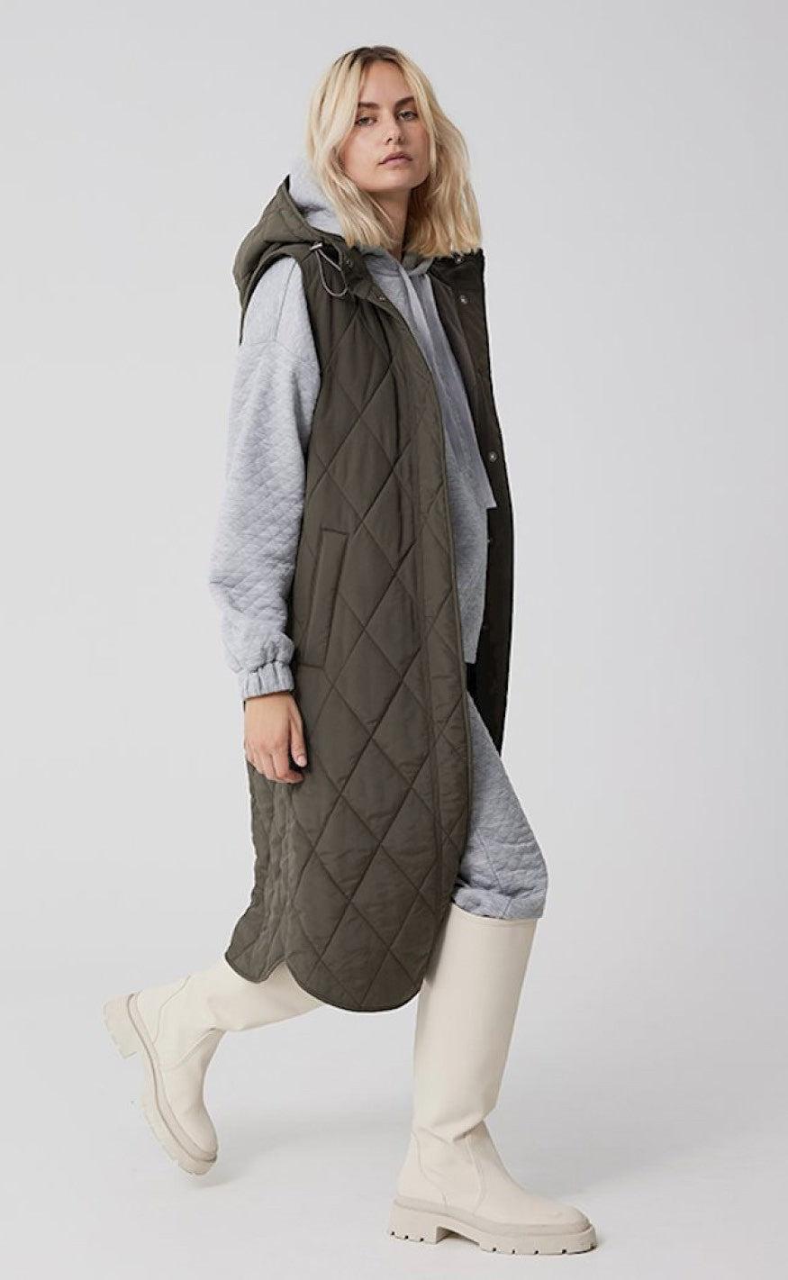 Global Funk Vest Arabelle Dark Earth