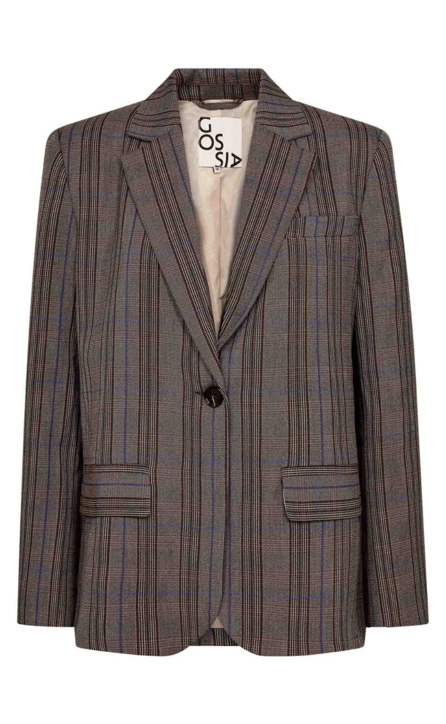 Gossia Blazer Beatrice Brown Blue Checks