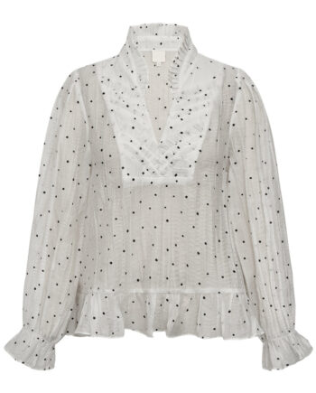 Gossia Bluse Nazil Lullo Off-white Black Dots