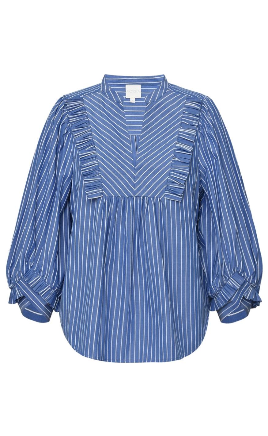 Gossia Bluse Sia Blue Stripe