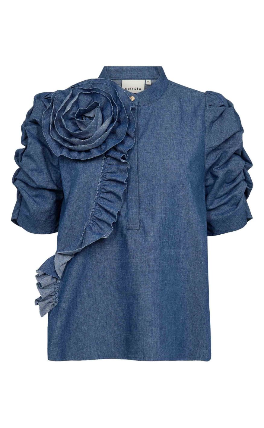 Gossia Bluse Zabina Denim Chambrey